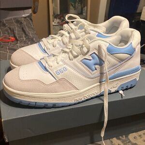 New Balance 550 White and Blue Men's Shoes